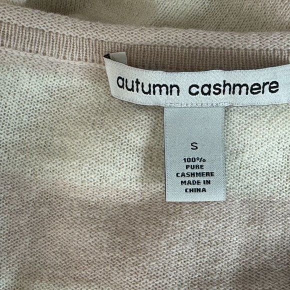 autumn cashmere Striped Pullover Sweater Women S EUC Lightweight Tie Long Sleeve - Picture 9 of 10